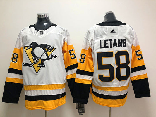 Kris Letang Pittsburgh Penguins Official NHL Adidas Jersey white