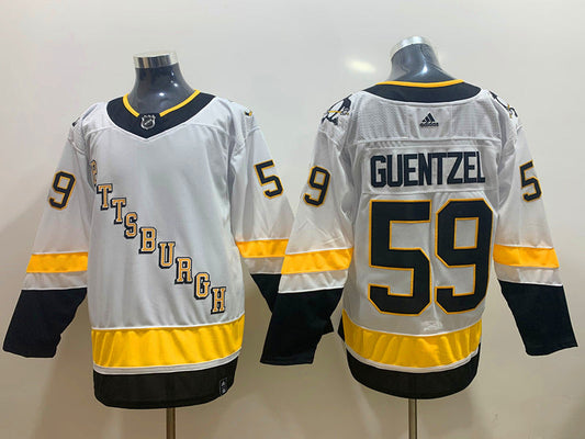 Jake Guentzel Pittsburgh Penguins Official NHL Adidas Jersey white