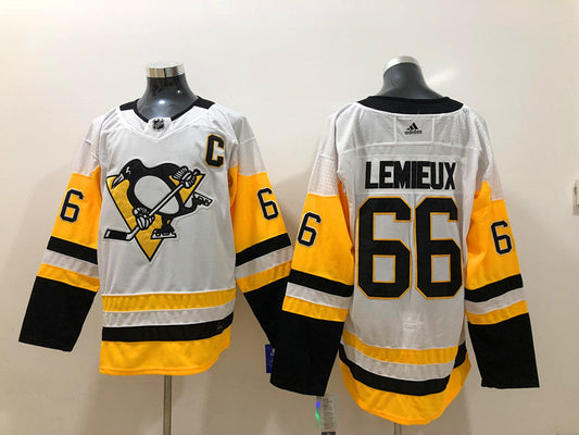 Mario Lemieux Pittsburgh Penguins Official NHL Adidas Jersey white
