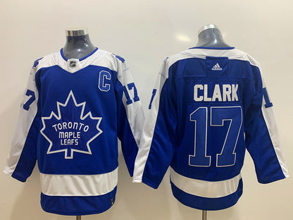 Wendel Clark Toronto Maple Leafs Official NHL Adidas Jersey blue