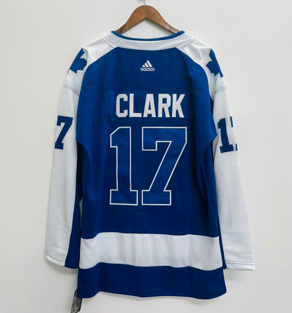 Wendel Clark Toronto Maple Leafs Official NHL Adidas Jersey blue