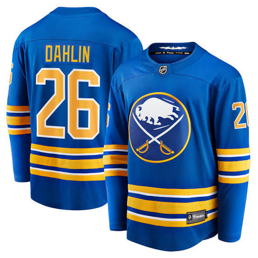 Rasmus Dahlin Buffalo Sabres Official NHL Fanatics Jersey blue