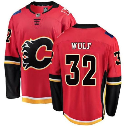 Dustin Wolf Calgary Flames Official NHL Adidas Jersey