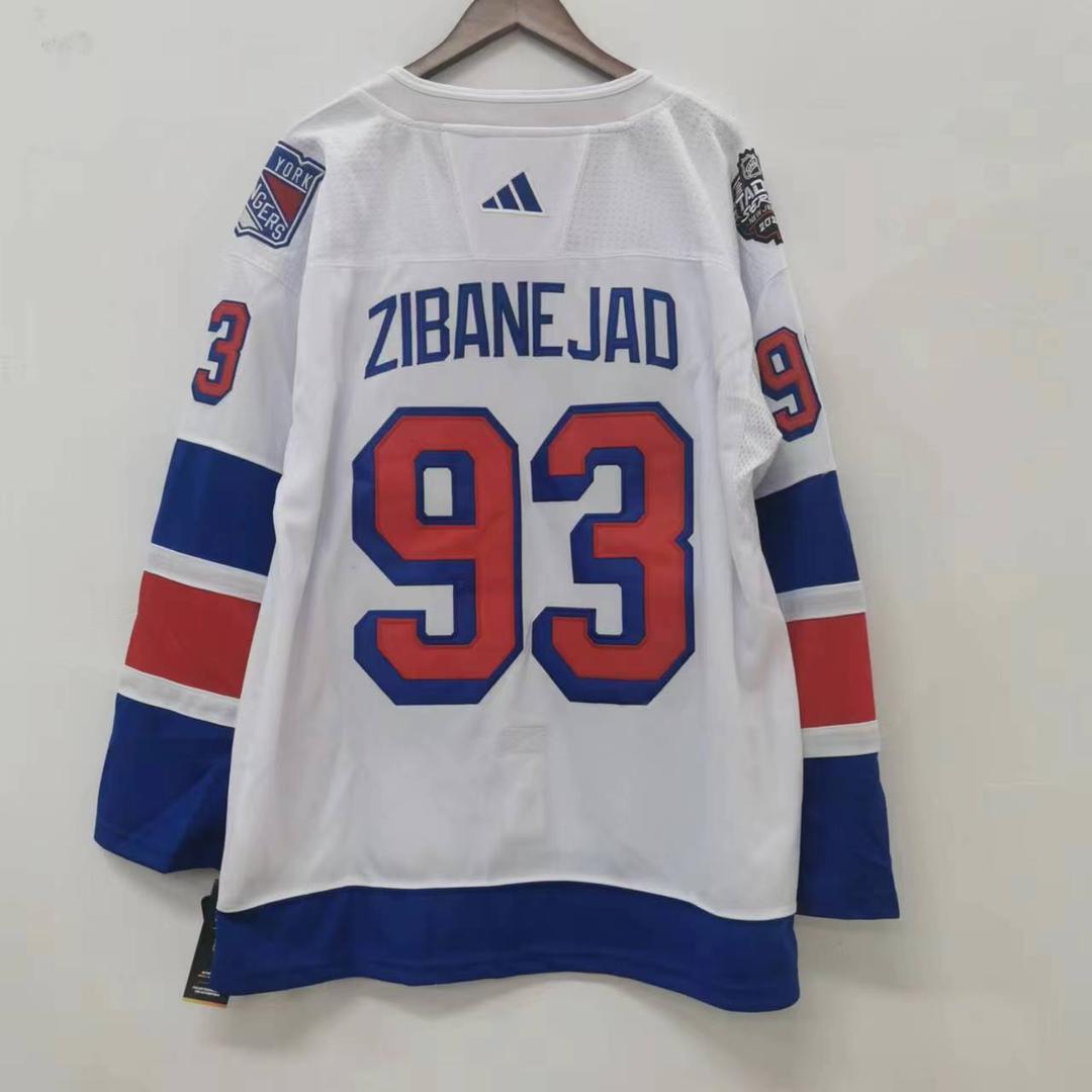 Mika Zibanejad New York Rangers 2024 Adidas Winter Classic Jersey