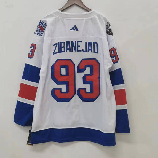 Mika Zibanejad New York Rangers 2024 Adidas Winter Classic Jersey