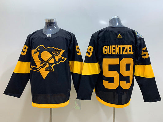 Jake Guentzel Pittsburgh Penguins Official NHL Adidas Jersey black