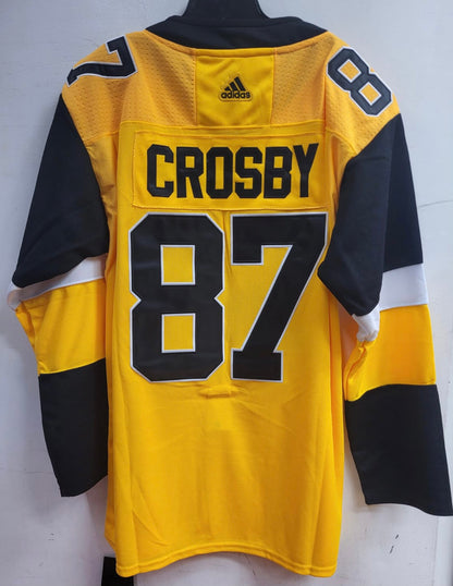 Sidney Crosby Pittsburgh Penguins Official NHL Adidas Jersey yellow