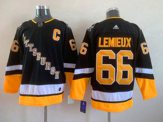 Mario Lemieux Pittsburgh Penguins Official NHL Adidas Jersey black