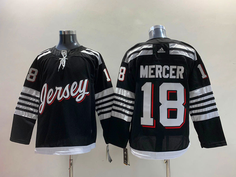 Dawson Mercer New Jersey Devils Official NHL Adidas Jersey Black