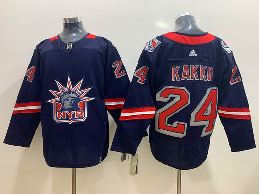Kaapo Kakko New York Rangers Official NHL Adidas Jersey Statue of Liberty logo