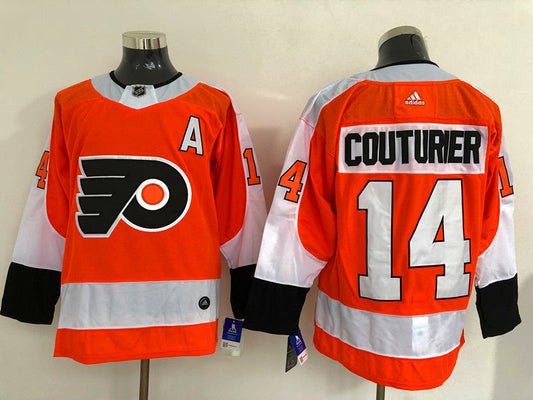 Sean Couturier Philadelphia Flyers Official NHL Adidas Jersey Orange