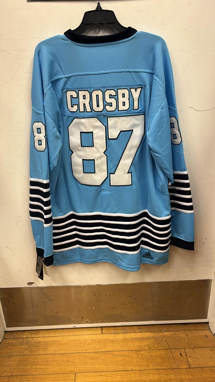 Sidney Crosby Pittsburgh Penguins Official NHL Jersey light blue
