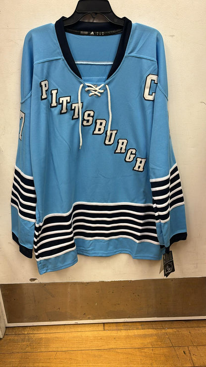 Sidney Crosby Pittsburgh Penguins Official NHL Jersey light blue