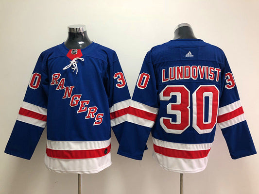 Henrik Lundqvist New York Rangers Official NHL Adidas Jersey