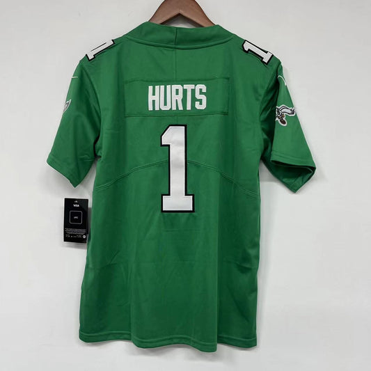 Jalen Hurts YOUTH Philadelphia Eagles NIKE Kelly Green Jersey