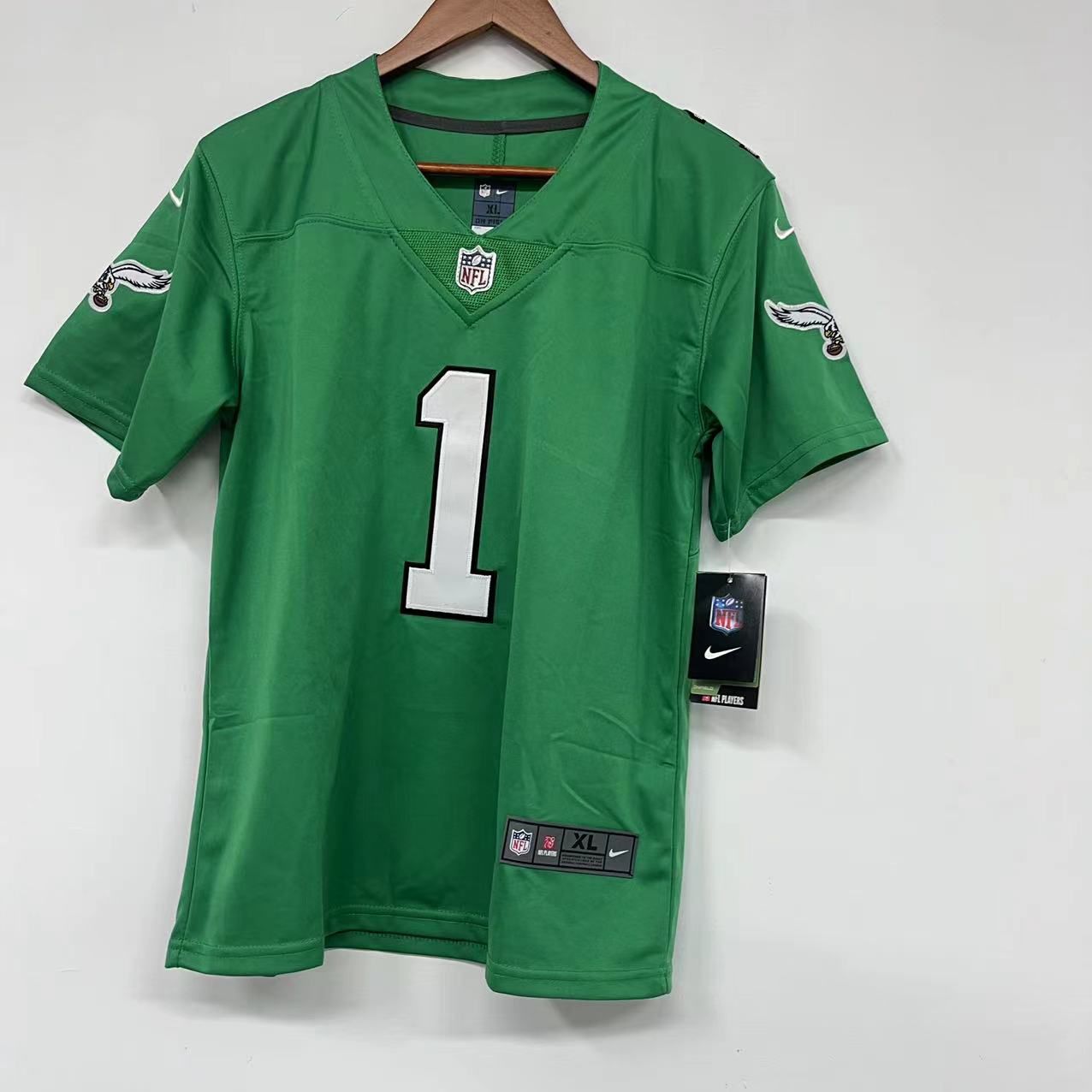 Jalen Hurts YOUTH Philadelphia Eagles NIKE Kelly Green Jersey