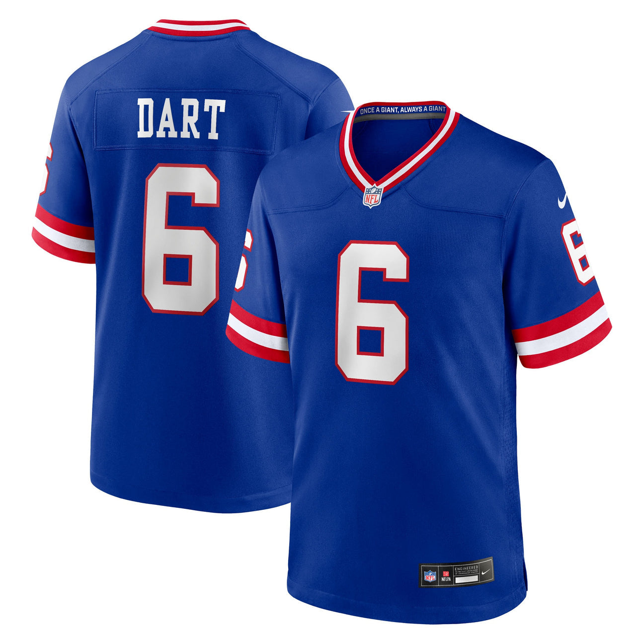 Jaxson Dart New York Giants YOUTH KIDS Official NFL Nike alternate Jersey
