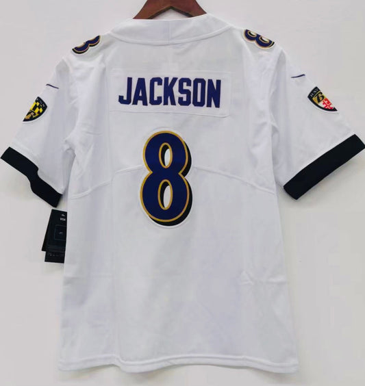 Lamar Jackson Baltimore Ravens YOUTH KIDS Official NFL Nike Jersey White