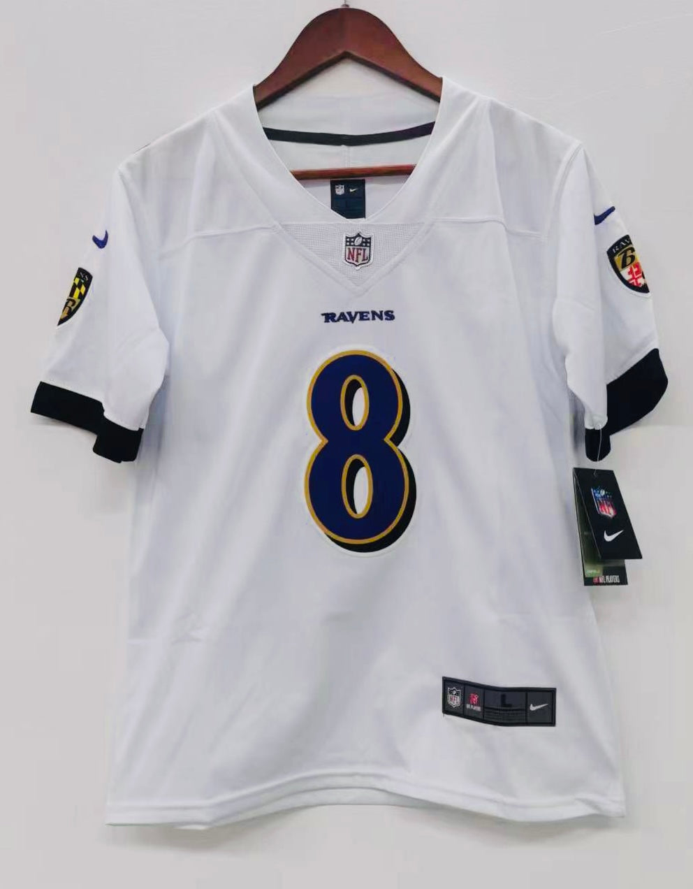 Lamar Jackson Baltimore Ravens YOUTH KIDS Official NFL Nike Jersey White
