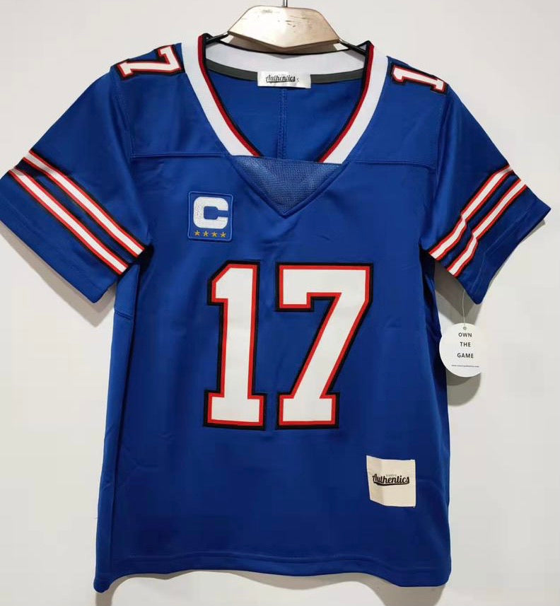 Josh Allen BLUE YOUTH Buffalo Bills Jersey Classic Authentics