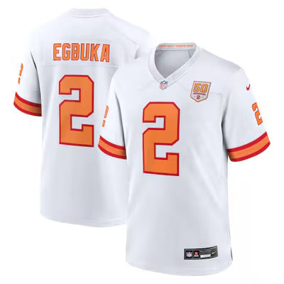 Emeka Egbuka Tampa Bay Buccaneers YOUTH KIDS Official Nike white Retro Jersey