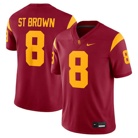 Amon-Ra ST Brown YOUTH KIDS USC Trojans Official NCAA Nike Jersey