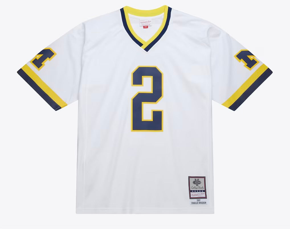 Charles Woodson YOUTH KIDS Michigan Wolverines Official NCAA Mitchell & Ness Jersey