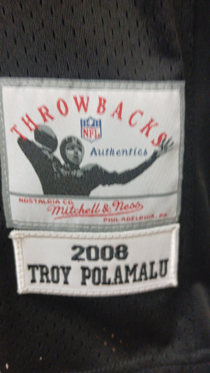 Troy Polamalu Youth Kids Pittsburgh Steelers 2008 Official NFL Mitchell & Ness Jersey