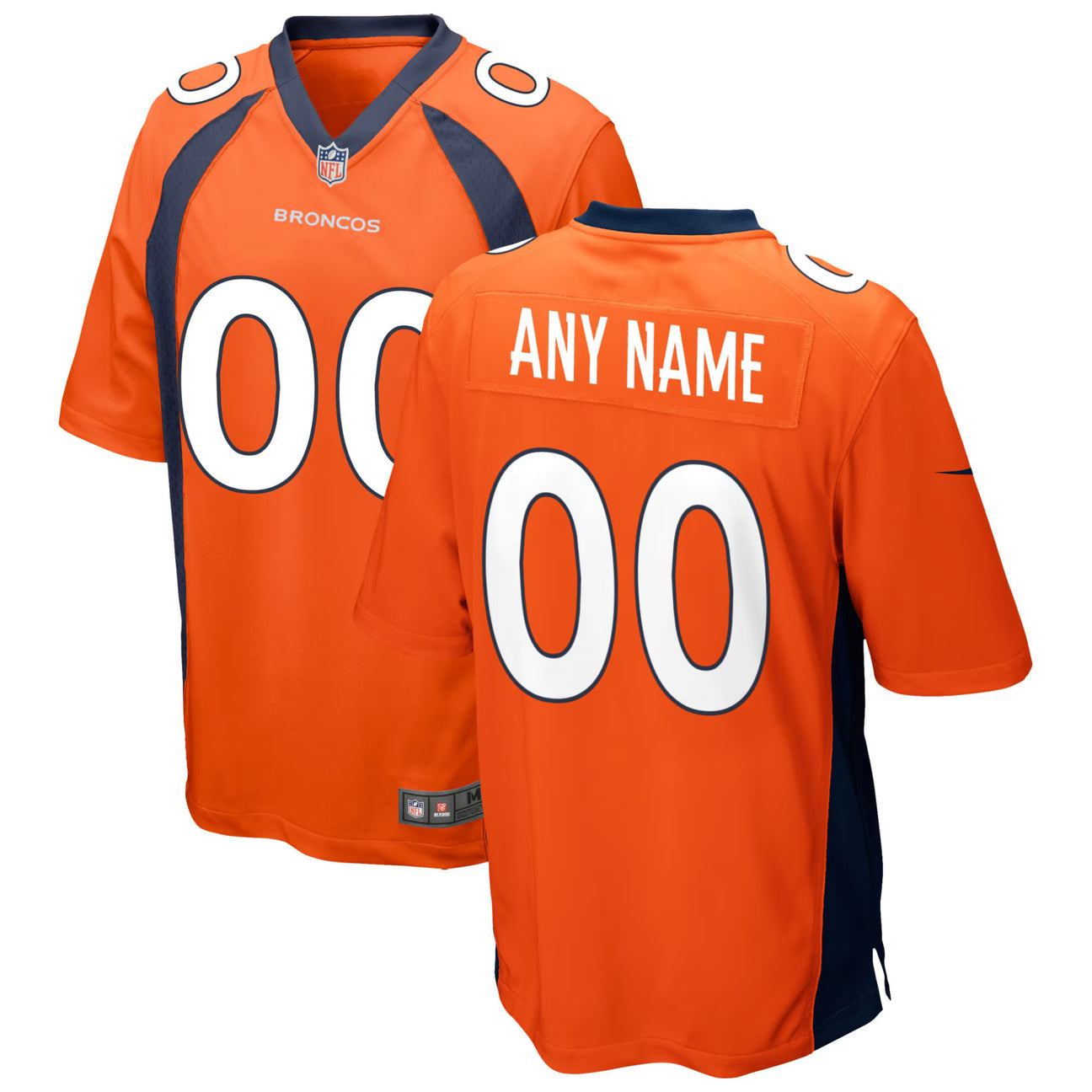 Denver Broncos Any Name & Number customized YOUTH KIDS Official NFL Jersey Orange