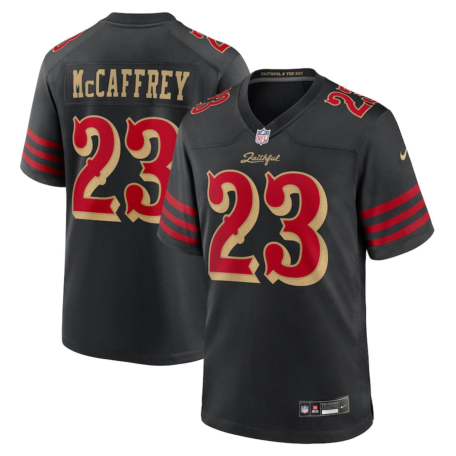 Christian McCaffrey San Francisco 49ers YOUTH KIDS Official NFL Nike 2025 Rivalries Collection Jersey