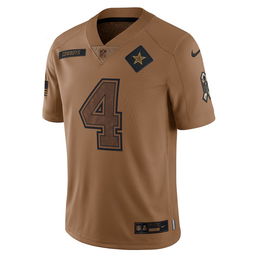 Dak Prescott YOUTH KIDS Dallas Cowboys Official NFL Nike Salute to Service Jersey
