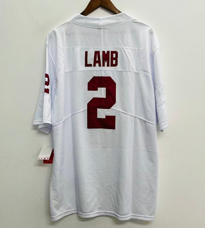 CeeDee Lamb Oklahoma Sooners Official NCAA YOUTH KIDS Jersey white