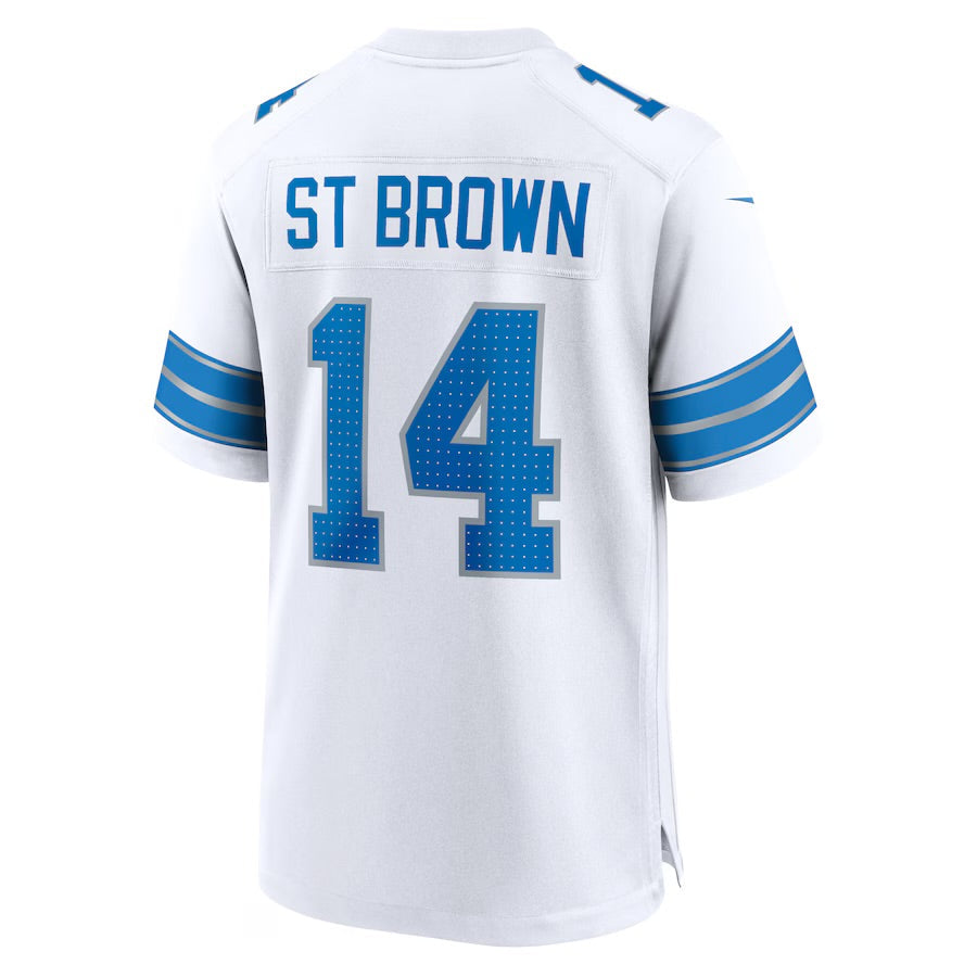 Amon-Ra ST Brown YOUTH KIDS Detroit Lions Official NFL Nike Jersey white