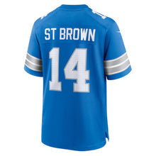 Amon-Ra ST Brown YOUTH KIDS Detroitk Lions Official NFL Nike Jersey black blue