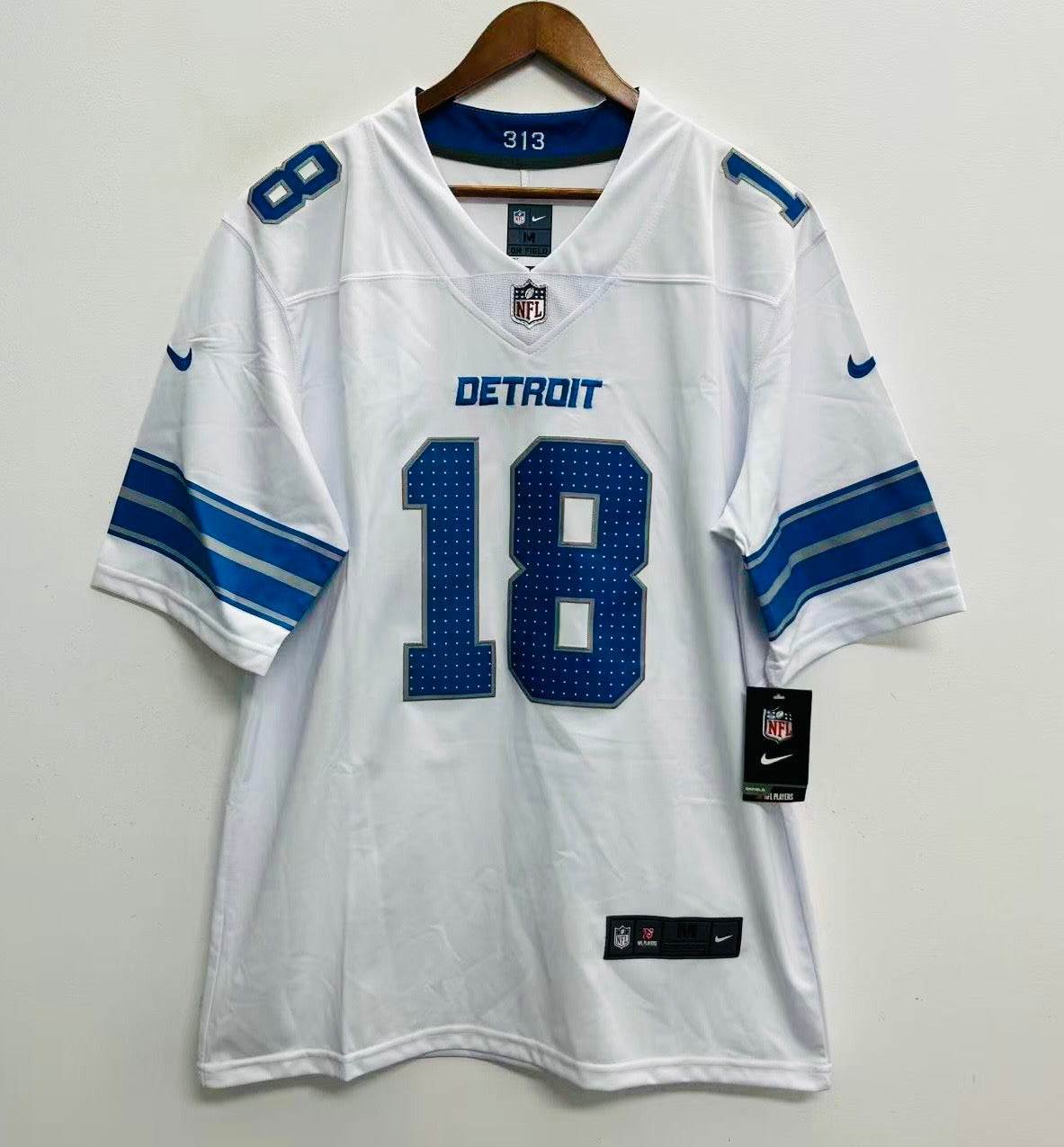Isaac TeSlaa YOUTH KIDS Detroit Lions Official NFL Nike Jersey White