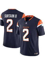 Patrick Surtain II YOUTH KIDS Denver Broncos Official NFL Nike Jersey blue