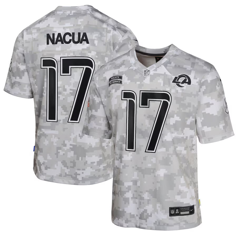 Puka Nacua YOUTH KIDS Los Angeles Rams Official NFL Jersey