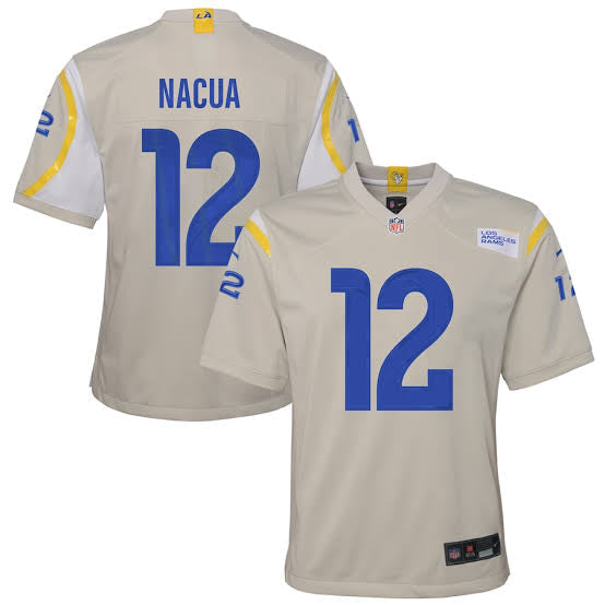 Puka Nacua #12 YOUTH KIDS Los Angeles Rams Official NFL Jersey