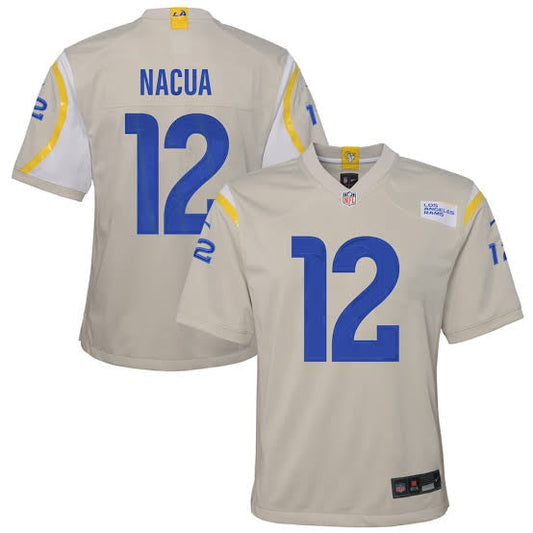 Puka Nacua #12 YOUTH KIDS Los Angeles Rams Official NFL Jersey