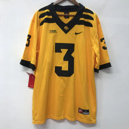 Cooper DeJean YOUTH KIDS Iowa Hawkeyes Official NCAA Nike Jersey yellow