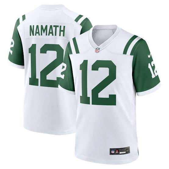 Joe Namath YOUTH KIDS New York Jets Official NFL Mitchell & Ness Jersey white