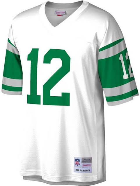 Joe Namath YOUTH KIDS New York Jets Official NFL Mitchell & Ness Jersey White