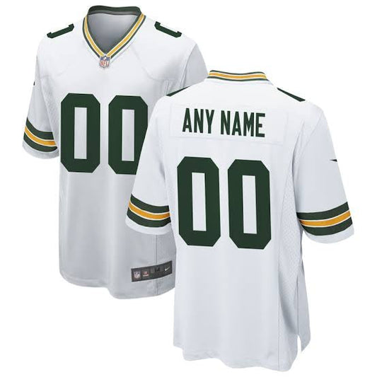 Any Name & Number YOUTH KIDS Green Bay Packers Official NFL Nike Jersey White