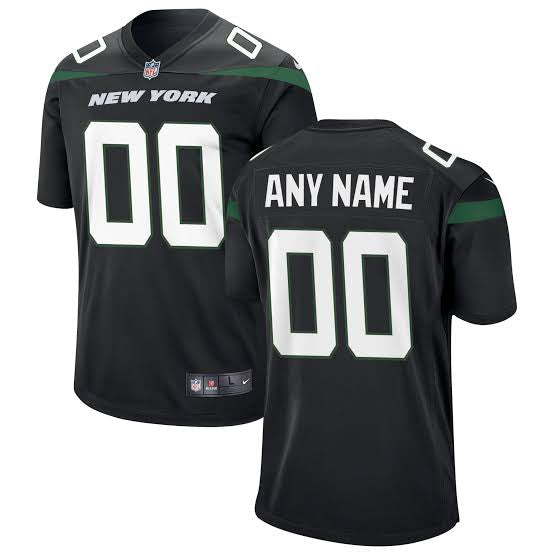 Any Name & Number YOUTH KIDS New York Jets Official NFL Nike Jersey Black