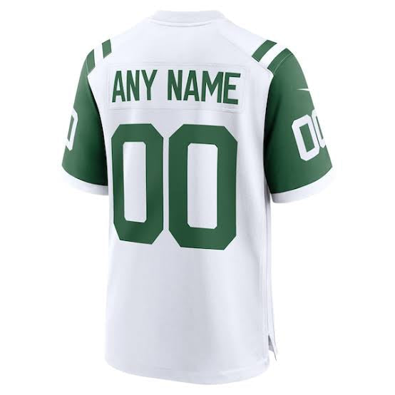 Any Name & Number YOUTH KIDS New York Jets Official NFL Nike Jersey White