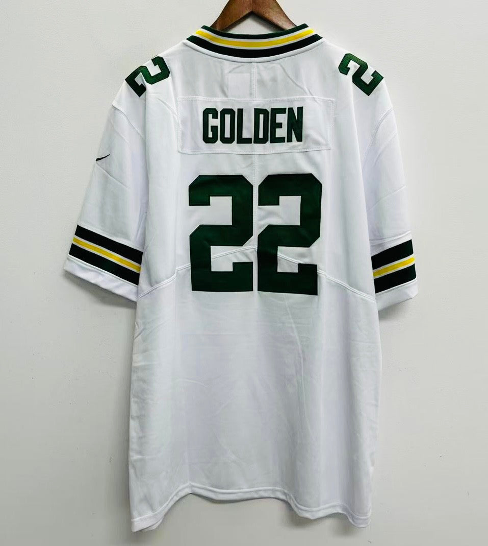 Matthew Golden YOUTH KIDS Green Bay Packers Official NFL Jersey White
