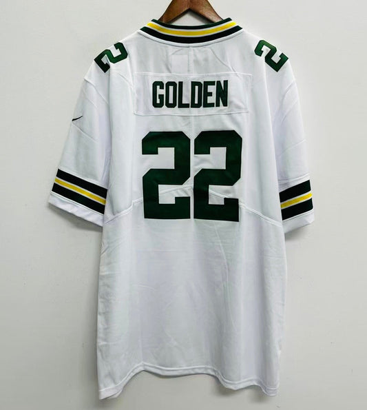Matthew Golden YOUTH KIDS Green Bay Packers Official NFL Jersey White