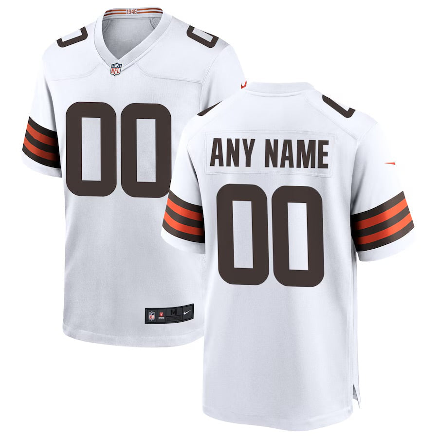 Any Name & Number YOUTH KIDS Cleveland Browns Official NFL Nike Jersey white