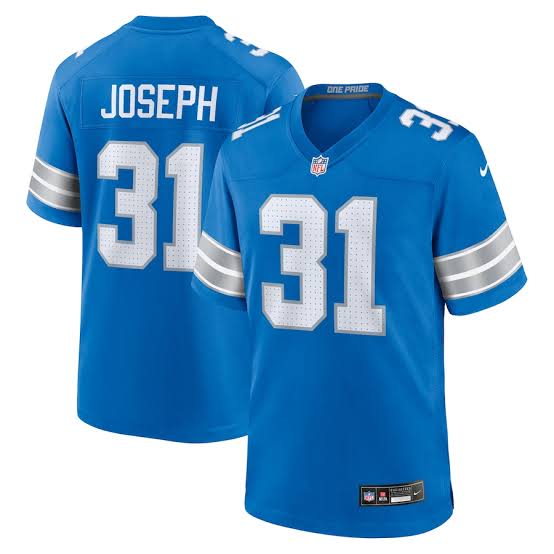 Kerby Joseph YOUTH Detroit Lions Official NFL Nike Jersey