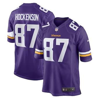 T.J. Hockenson YOUTH KIDS Minnesota Vikings Official NFL Jersey purple